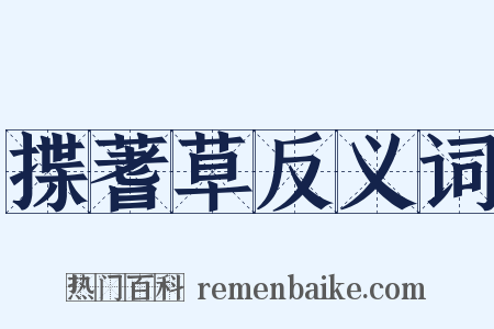 揲蓍草反义词是什么意思的图片